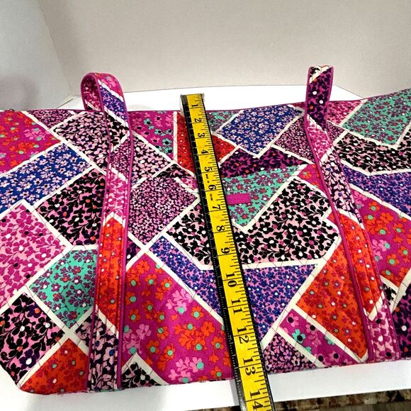 Vera Bradley Miller Travel Tote Storage Bag In "Modern Medley" Pattern - Picture 5 of 11